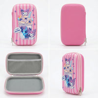 Girls Pink Kuromi Cartoon Hard-Shell Pencil Box Trending Accessories