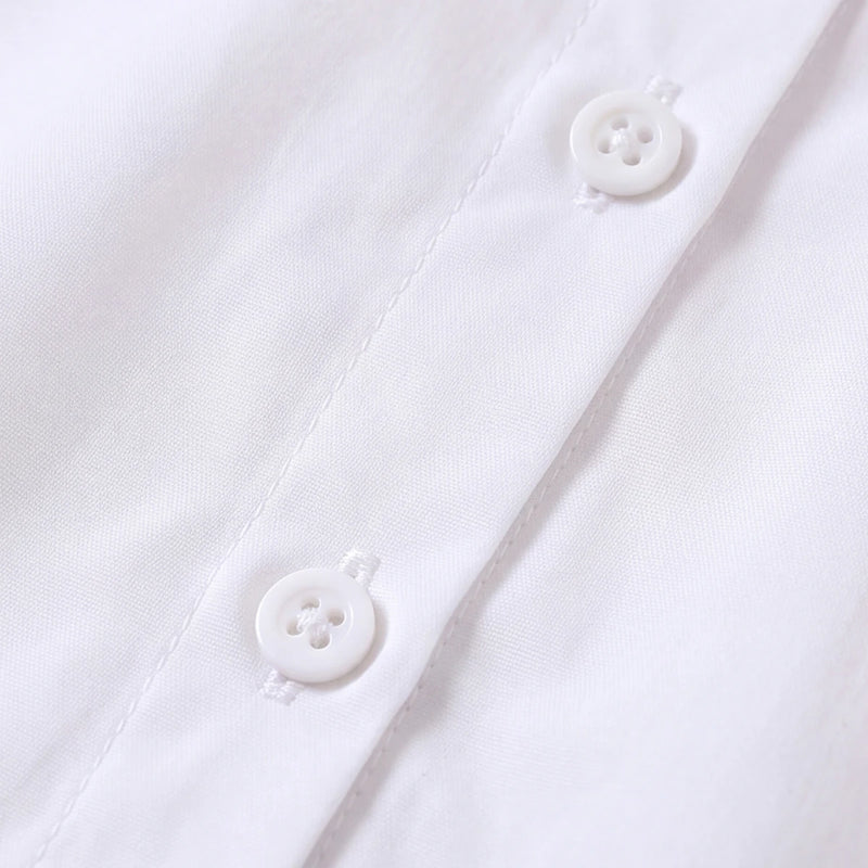 Girls White Long Sleeve Top Tops