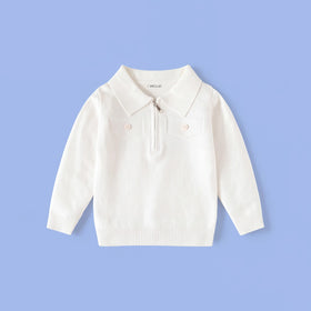 Boys Off White Long Sleeve Polo Sweater Sweaters & Cardigans Off White 2-3 Y