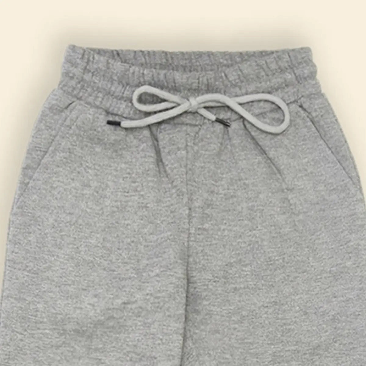Boys Grey Solid Cross Pocket Elasticated Jogger Trackpants & Joggers