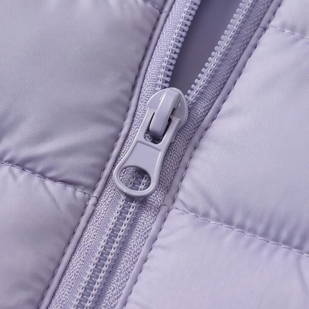 Girls Purple Hooded Quilted Puffer Jacket Coats & Jackets