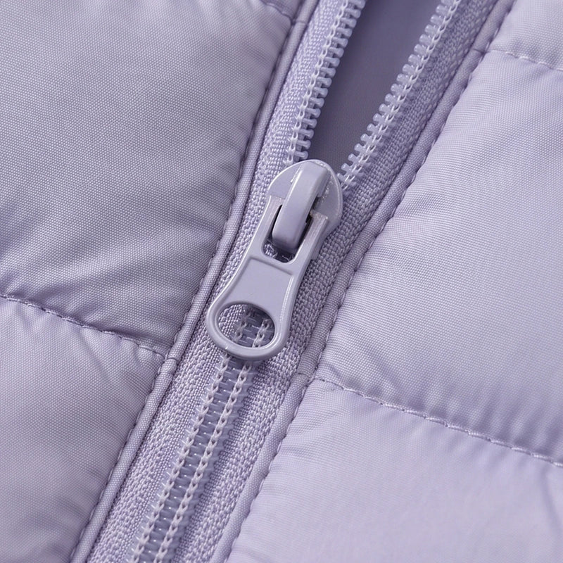 Girls Purple Hooded Quilted Puffer Jacket Coats & Jackets