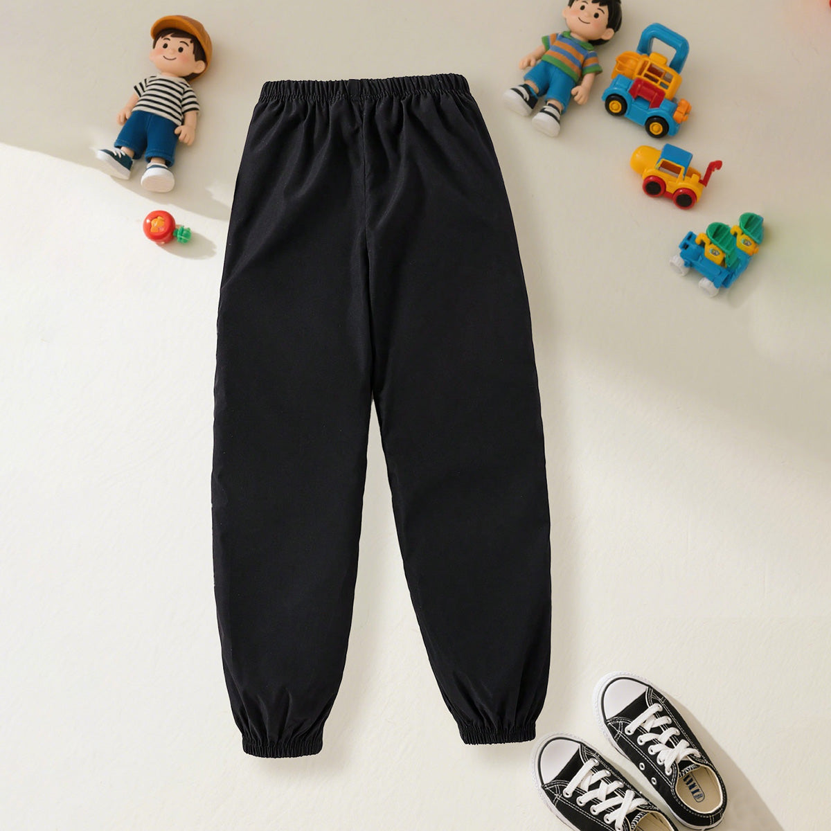 Boys Black Side Striped Track Pants Trackpants & Joggers