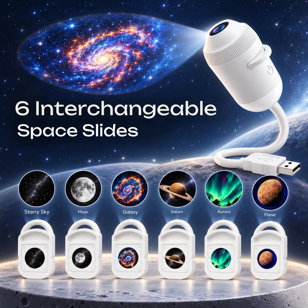 Starry Sky Projector Lamp with Planet Light Set Trending Accessories