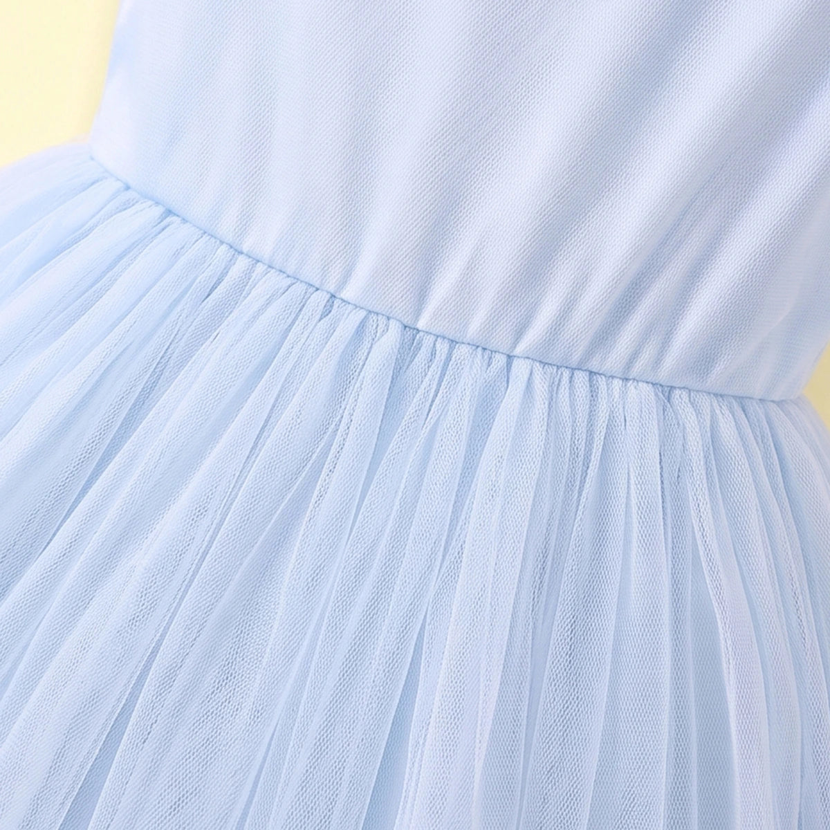 Girls Blue Floral Applique Sleeveless Party Gown Party Dresses