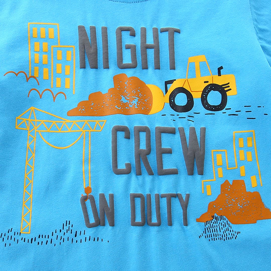 Boys Short Sleeve Graphic T-Shirt With Printed Shorts 2 pc. Sets   