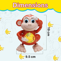 Kids Brown Musical Dancing Monkey Toy with Lights Trending Accessories