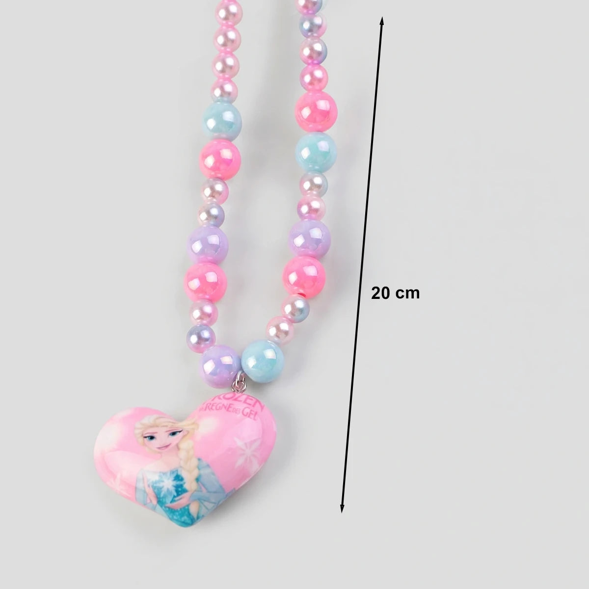 Pack Of 3 Girls Multicolour Frozen Heart Necklace and Bracelet Sets Necklace and Bracelet