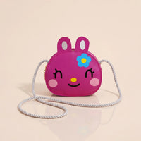 Girls Fuchsia Bunny Motif Sling Bag Sling Bags Fuchsia Onesize