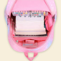 Girls Pink Multi-Compartment School Backpack Trending Accessories