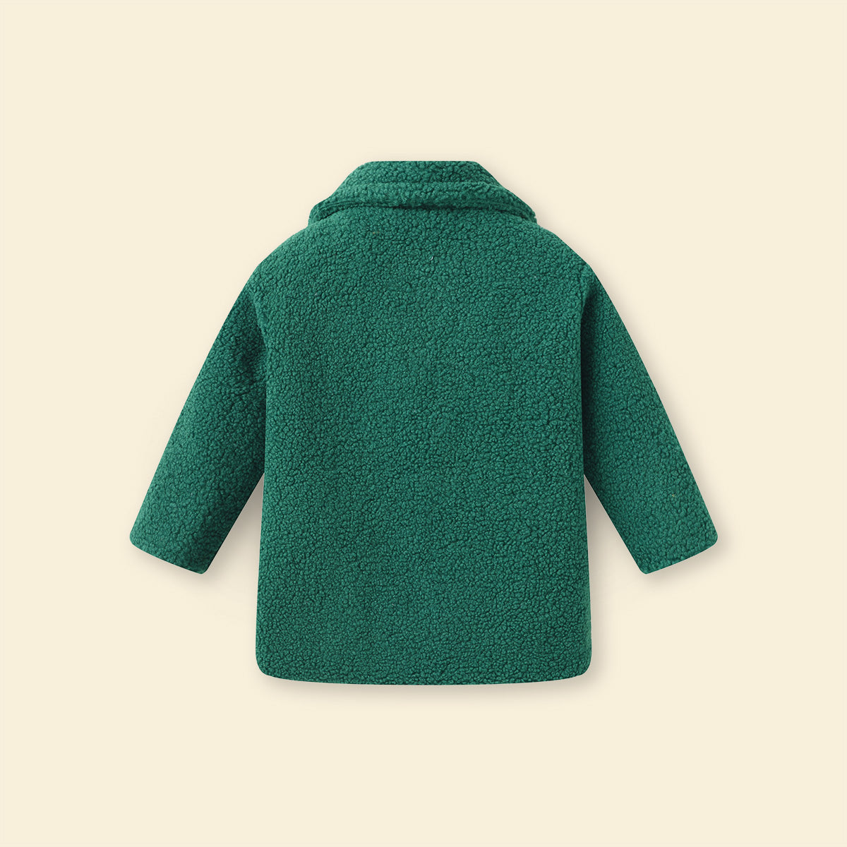 Girls Dark Green Spread Collar Tailored Jacket Coats & Jackets