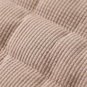 Boys Beige Textured Hooded Zip-up Jacket Coats & Jackets