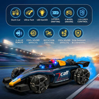Formula F1 Drift Smoke Car Toy Remote Control Racing Car with Hand Gesture Sensor 360 Stunt Rotation Lights & Music Trending Accessories