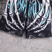 Boys Black Halloween Printed Elasticated Shorts Shorts