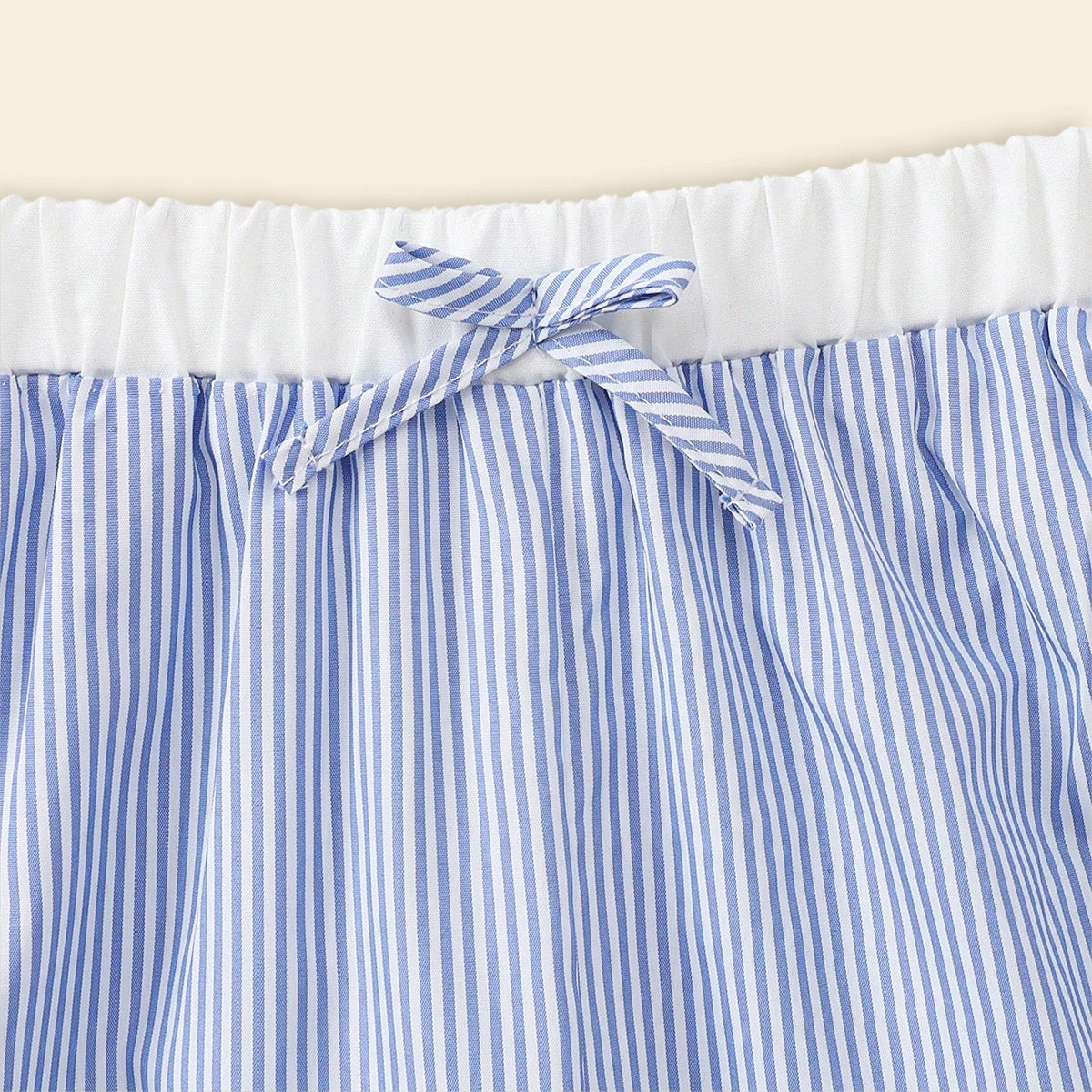 Girls Blue Striped Shirt & Flared Pants With Printed Cami Top Sets Sets