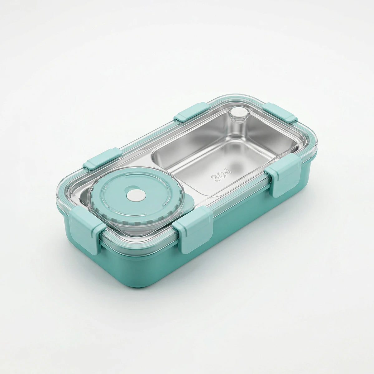 Kids Mint Green Leak-Resistant School Lunch Box Trending Accessories Green Onesize
