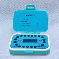 Kids Blue Wooden Tooth Keepsake Box Trending Accessories