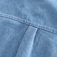 Boys Light Blue Denim Shirt With Typographic Printed T-shirt And Shorts Set 3 pc. Sets