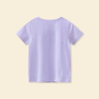 Girls Graphic Print Short Sleeves T-shirt Tshirts   