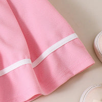 Girls White Sleeveless Polo Top With Pleated Skirt Sets 2 pc. Sets