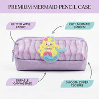Girls Purple Glitter Pencil Case Trending Accessories