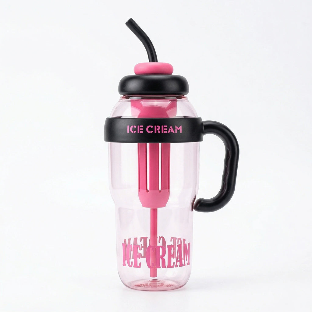 Dark Pink FlavorFusion Infuser Water Bottle with Straw Trending Accessories Dark Pink Onesize