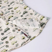 Boys Green Tropical Print T-shirt With Printed Shirt and Shorts Sets Sets