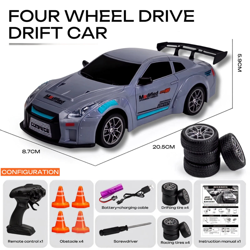 Drift 4x4 RC Car with 4 extra tyres Trending Accessories