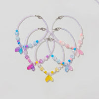 Pack Of 5 Girls Multicolour Mermaid Tail Beaded Necklace Sets Necklace and Chains Multicolor Onesize