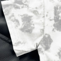 Boys Grey Graphics & Tie-dye Printed T-Shirt With Cargo Shorts Sets Sets