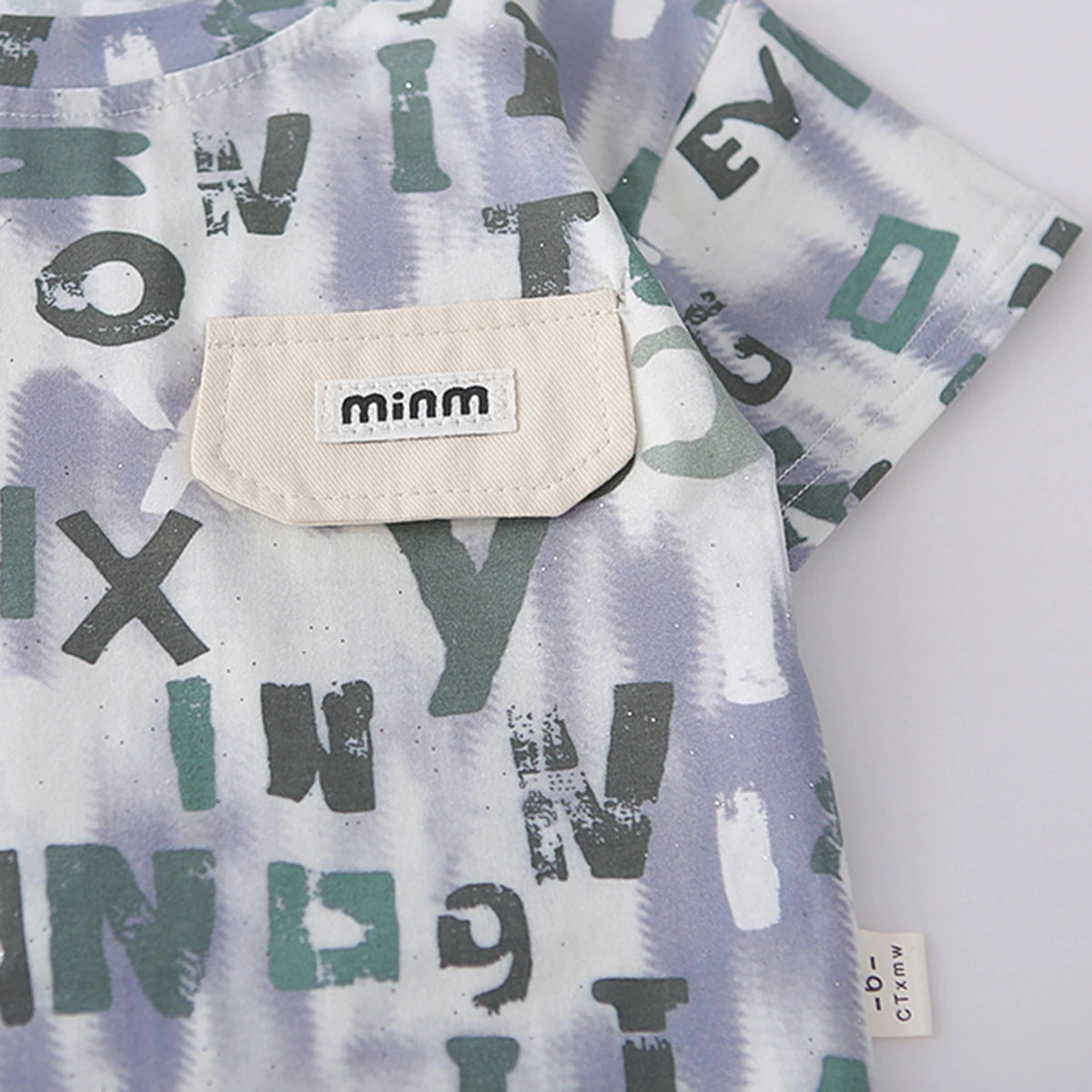 Boys Grey Typographic Print Short Sleeves T-Shirt With Denim Shorts Set Sets
