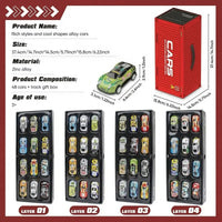 Kids 48-Piece Die-Cast Pull-Back Mini Cars Set Trending Accessories