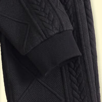 Boys Black Embroidered Sweatshirt With Pants Sets 2 pc. Sets