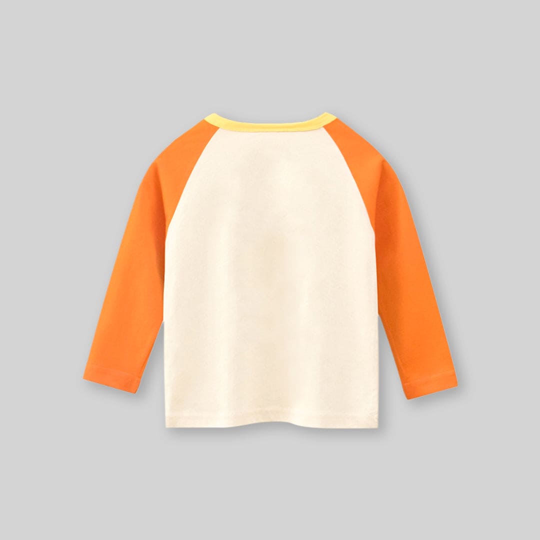Girls Graphic Print Raglan Sleeves T-shirt Tshirts   