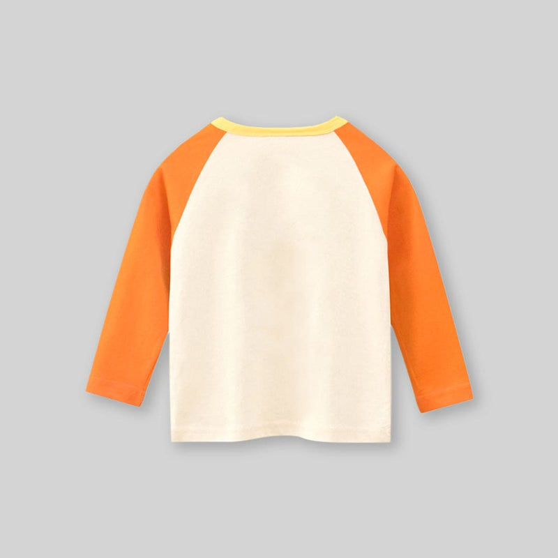 Girls Graphic Print Raglan Sleeves T-shirt Tshirts   
