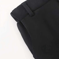 Boys Black Straight Fit Trousers with Belt Loop Pants