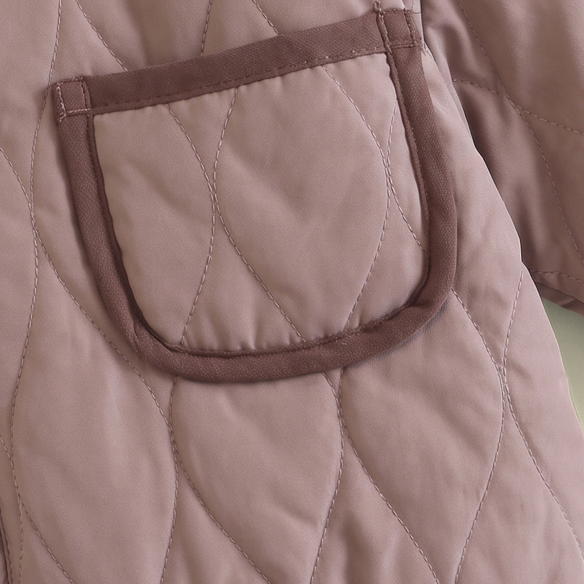 Boys Light Brown Quilted Jacket & Joggers Co-ord Sets Sets
