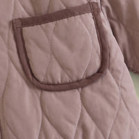 Boys Light Brown Quilted Jacket & Joggers Co-ord Sets Sets
