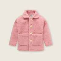 Girls Light Pink Spread Collar Tailored Jacket Coats & Jackets
