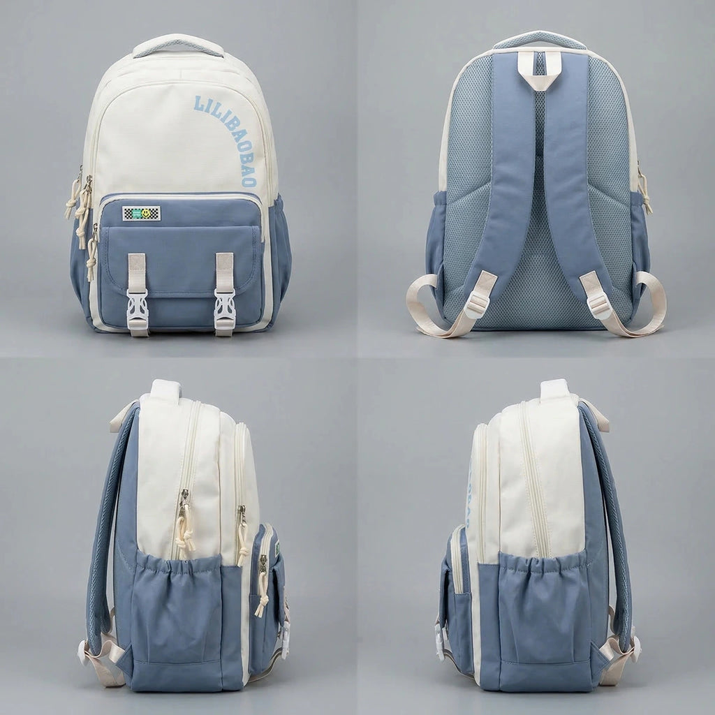 Kids Blue Lilibao School Backpack Trending Accessories