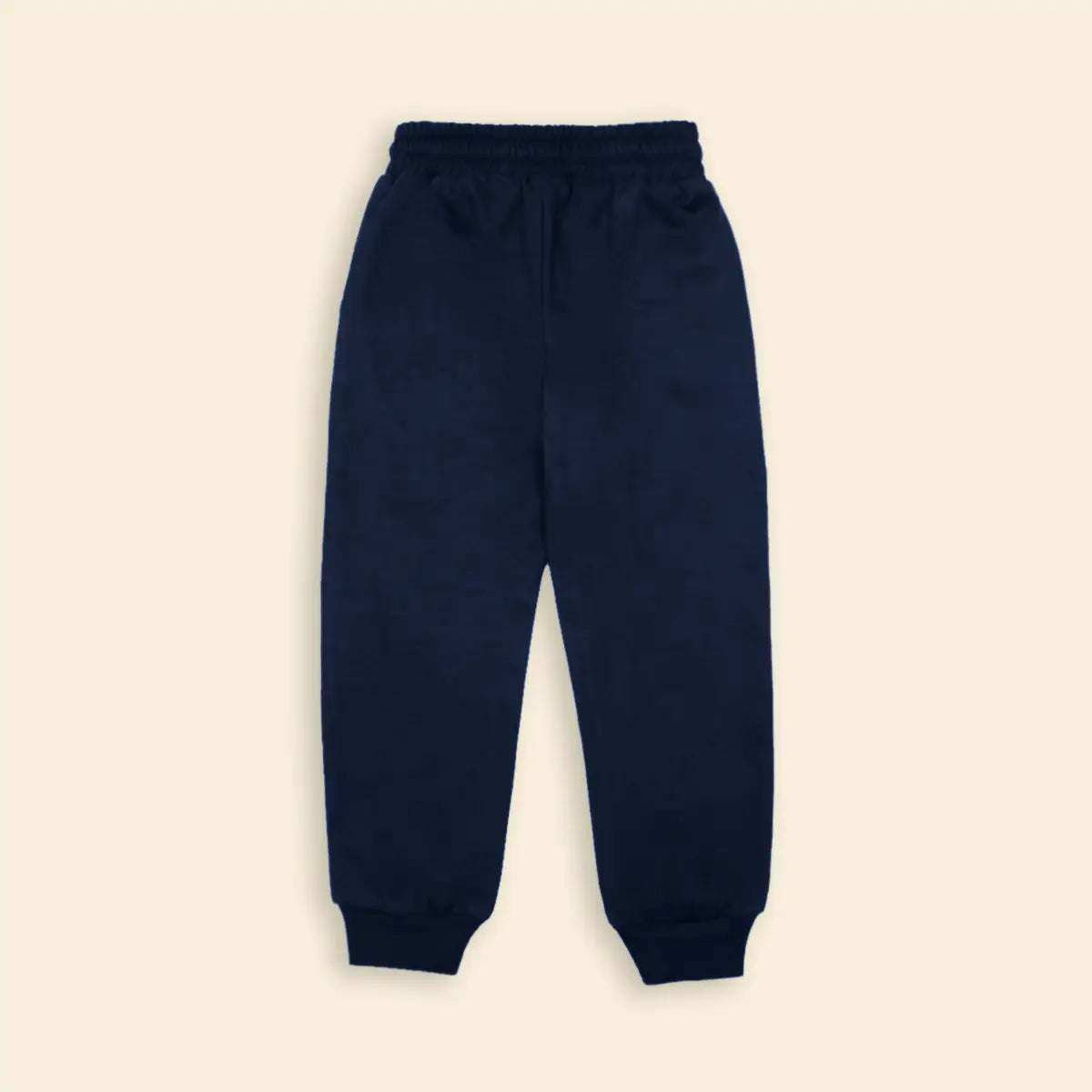 Boys Navy Blue Solid Cross Pocket Elasticated Joggers Trackpants & Joggers