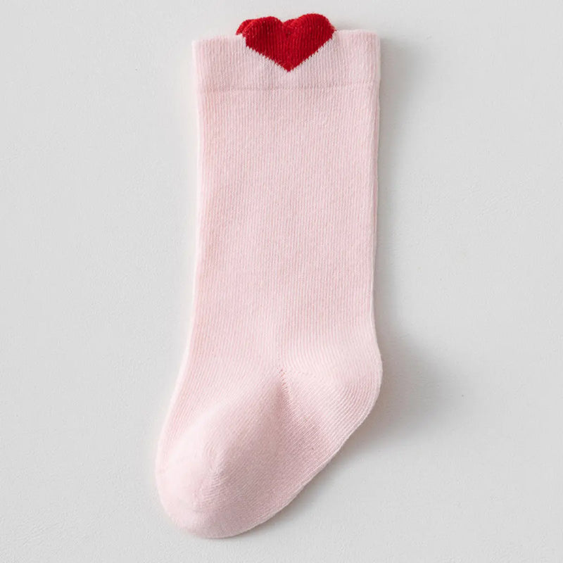 Pack of 3 Girls Multicolour Heart Design Ankle Length Socks Socks