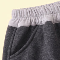 Boys Dark Grey Embroidered Jogger Joggers