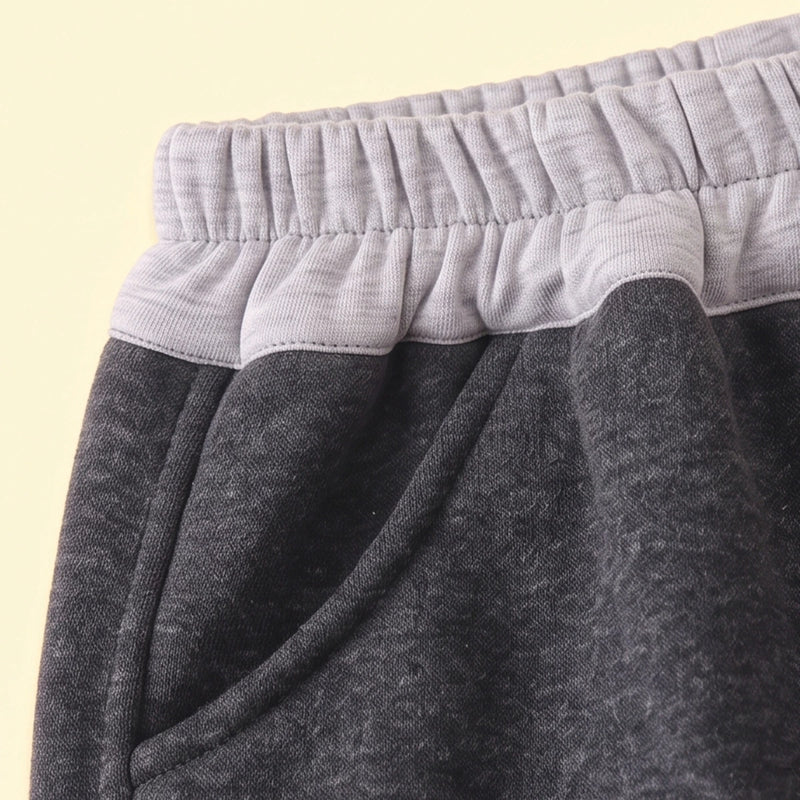 Boys Dark Grey Embroidered Jogger Joggers