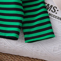 Boys Green Stripes T-Shirt With Joggers Set 2 pc. Sets