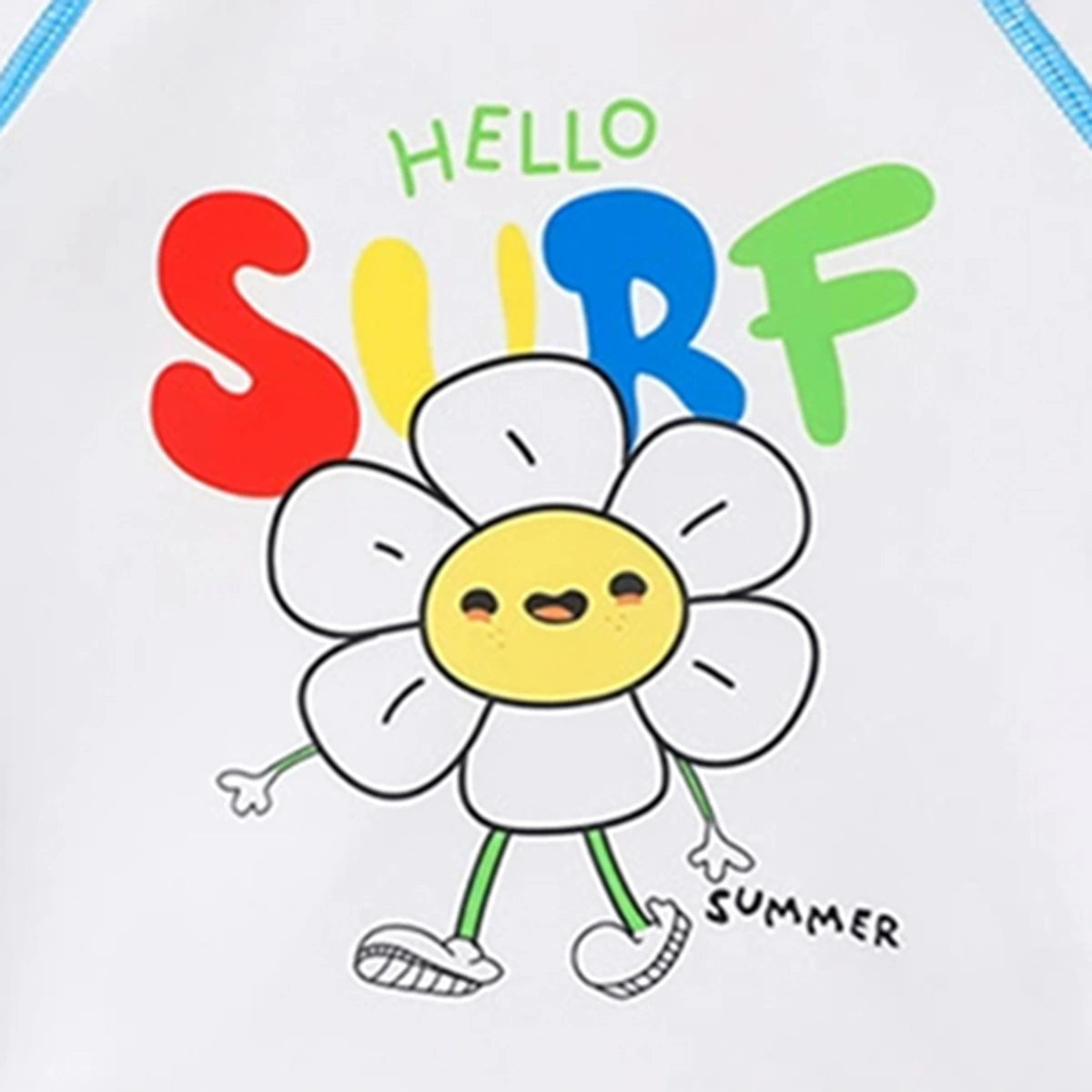 Boys White Graphics T-Shirt With Shorts Swimwear Sets Sets