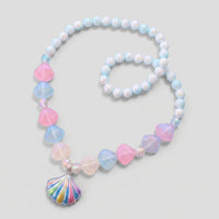Pack Of 5 Girls Multicolour Jellyfish and Seashell Beads Necklace Sets Necklace and Chains