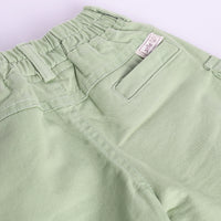 Boys Green Typographic Printed T-Shirt With Twill Shorts Sets 2 pc. Sets
