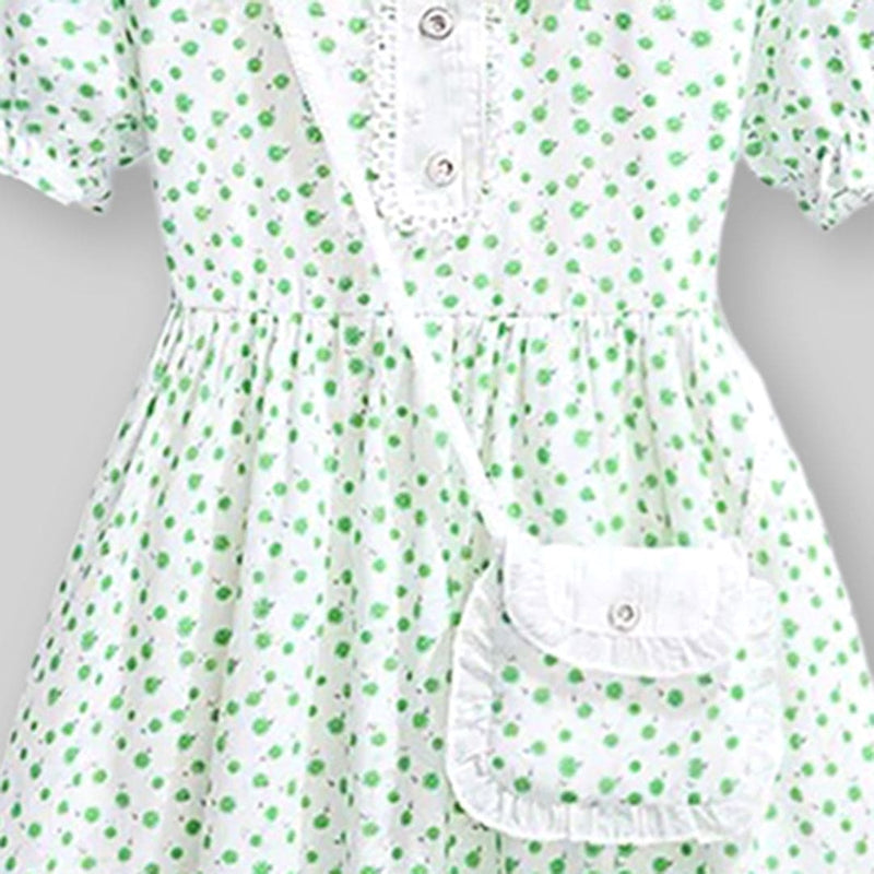 Girls Floral Print Fit & Flare Dress Casual Dresses   