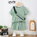 Boys Green Short Sleeve T-Shirt With Shorts Sets 2 pc. Sets Green 3-4 Y